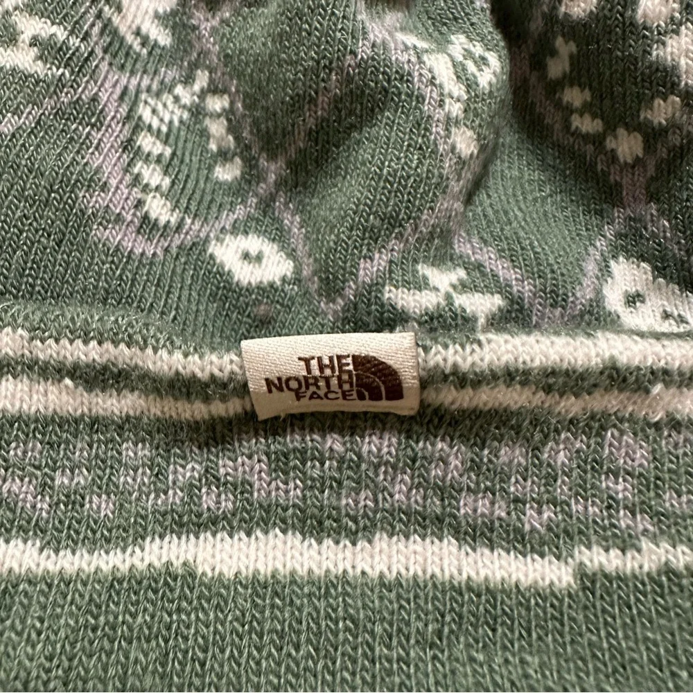 Green Knit North Face Hat